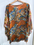 COPRICOSTUME T.U.MARRONE FANTASIA FIORI