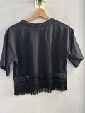 MAGLIA CORTA AKEP TGM NERO C/FRANGE