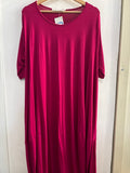 ABITO LUNGO MIDALI TOUJOURS TGXS FUCSIA