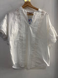 MAGLIA TWINSET TG40 BIANCO C/INTAGLIO