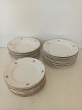 SERVIZIO PIATTI PORCELLANA FONTEBASSO 32 PZ ( MANCANO 1 PIANO 2 FONDI 1 PICCOLO )