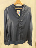 CAMICIA DONNA TGXL BLU RASO