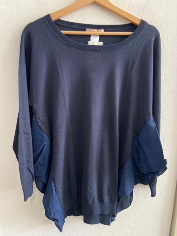 MAGLIONCINO TWINSET TGL BLU C/VOILANT