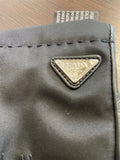GUANTI PRADA NERO MIS.8 IN TESSUTO NERO E PELLE