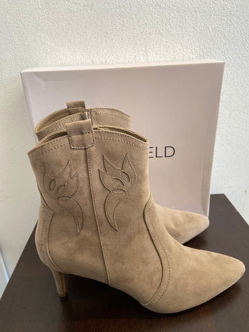 STIVALETTO ANNA FIELD MIS.41 BEIGE C/SCATOLO(PARI AL NUOVO)