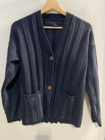 GIACCHETTA IN LANA TG44 BLU DONNA