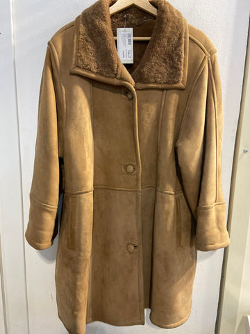 CAPPOTTO DONNA TGL BEIGE IN VERA PELLE