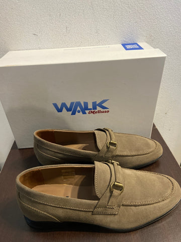 MOCASSINO MELLUSO CAMOSCIO TORTORA 41 PARI AL NUOVO