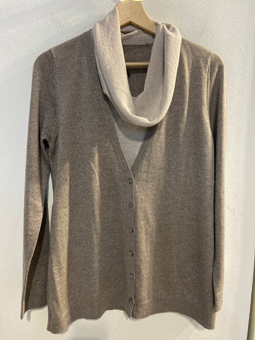 TWINSET P.A.GASPARI TG42 BEIGE/FANGO IN LANA