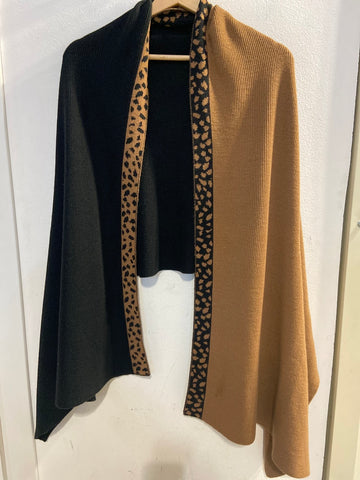 MANTELLA D.DE PAOLI MARRONE/NERO MACULATO