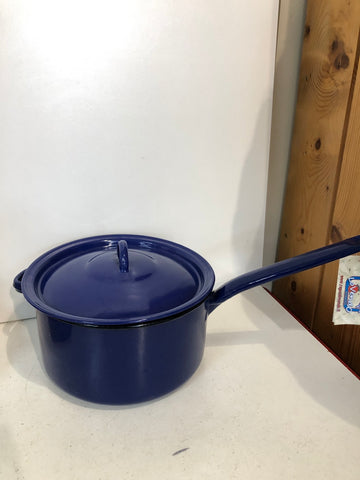 PENTOLA UN MANICO IN METALLO SMALTATO H10XDIAMETRO20 CM