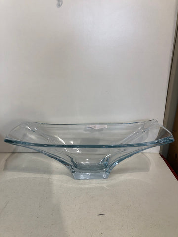 CENTRO TAVOLA RETTANGOLARE IN CRISTALLO H15XL50XP15 CM