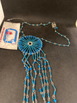 COLLANA AZZURRA CERCHIO C/CIONDOLI