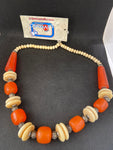 COLLANA IN OSSO E PIETRE NATURALI