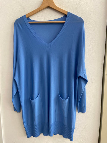 MAGLIA DONNA TGL AZZURRO