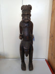 STATUA ETNICA GUERRIERO IN LEGNO H78XL15XP15 CM
