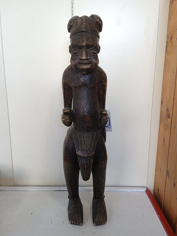 STATUA ETNICA GUERRIERO IN LEGNO H78XL15XP15 CM