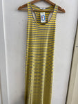ABITO LUNGO TGS GIALLO/GRIGIO A RIGHE