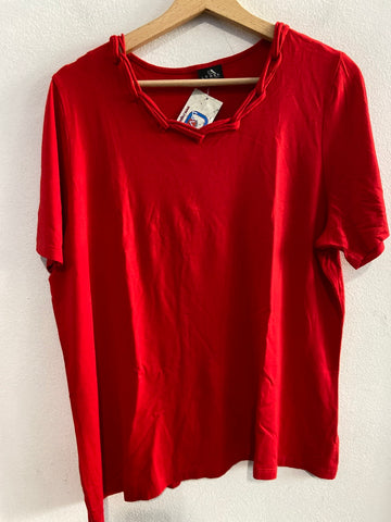 MAGLIA LEBEK TG48 ROSSO DONNA