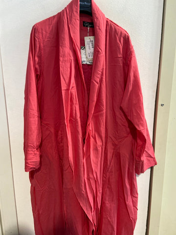 SPOLVERINO GRUNGROO T.U. FUCSIA C/RICAMO MACRAME'