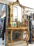 CONSOLLE DORATA IN STILE BAROCCO L135XH265