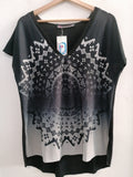 MAGLIA DESIGUAL TGM NERO FANTASIA