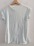 MAGLIA ZARA TGS AZZURRO CHIARO C/PERLINE BIANCHE