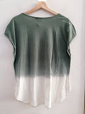 MAGLIA DESIGUAL TGL VERDE/BIUANCO