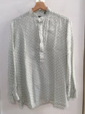 CAMICIA LIUJO MIS.40 BIANCO/VERDE UOMO