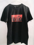 MAGLIA A.MORATO TGM NERO C/STAMPA ARANCIO