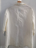 CAMICIA DONNA TG54 IN LINO BIANCO
