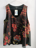 CANOTTA DESIGUAL TGXL NERO FANTASIA