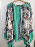 COPRICOSTUME SWEET MISS VELATO VERDE/BIANCO FANTASIA