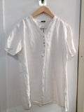 CAMICIONE DONNA OVS TG52 IN LINO BIANCO