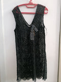 ABITO COPRICOSTUME CALZEDONIA TGM MACRAME' NERO(PARI AL NUOVO)
