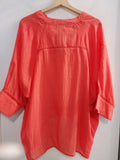 MAGLIA CORTA MORGHY TGS/M LINO E COTONE ARANCIO