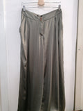PANTALONE LARGO CARACTERE TG40 FANGO RASO