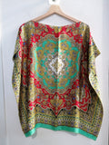 MAGLIA FOULARD OTTAVIA FAILLA TGM FANTASIA ROSSO/VERDE