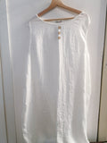 ABITO LINDA T.U. IN LINO BIANCO