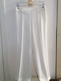 PANTALONE LARGO ZARA TGM BIANCO DONNA