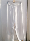 PANTALONE LARGO ZARA TGM BIANCO DONNA