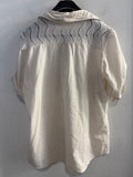 CAMICIA DONNA TGM PANNA C/RIPORTO IN MAGLIA