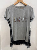 MAGLIA LIUJO TGM GRIGIO LOGATO