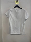 MAGLIA LIUJO TGS BIANCO C/STAMPA E STRASS
