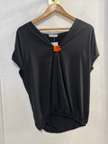 MAGLIA H2COLLECTION TGXL NERO C/FIORE ARANCIO