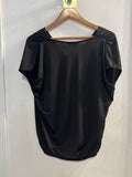 MAGLIA H2COLLECTION TGXL NERO C/FIORE ARANCIO