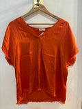 MAGLIA DIXIE TGM ARANCIO C/BORDO SFRANGIATO