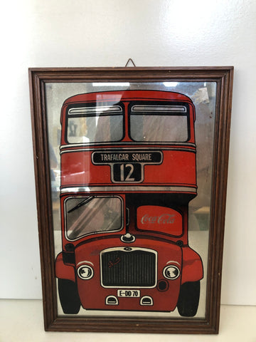 QUADRO A SPECCHIO TRAFALGAR SQUARE COCA COLA H29XL19 CM