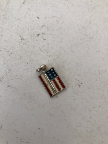 CIONDOLO BANDIERE U.S.A IN METALLO 1.5X1.5 CM
