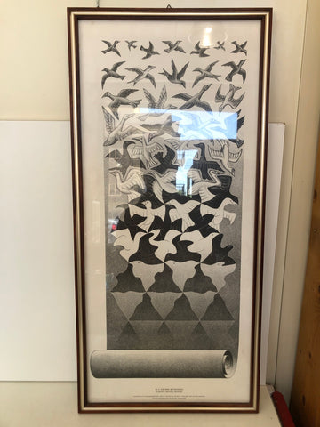 STAMPA M. C. ESCHER, BEVRIJDING H78XL25 CM